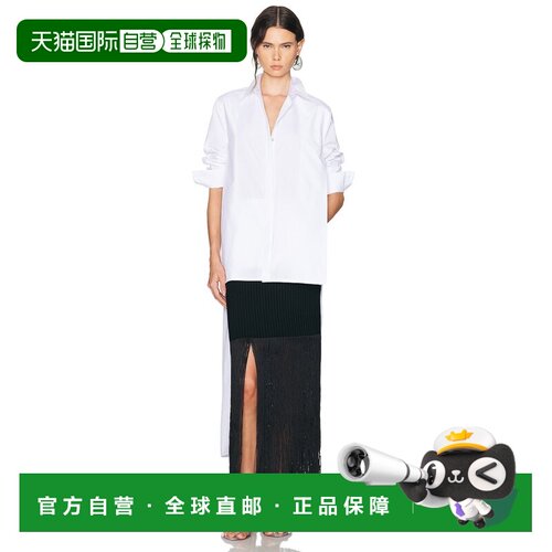 1h可退 美国直邮alaia 女士 ALAΪA 不对称衬衫 AA9C1013T611D