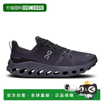 自营欧洲直邮On昂跑Cloudsurfer系列男士黑色/曜石黑再生聚酯防水