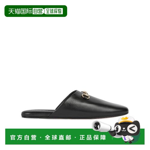 1h可退 香港直邮Gucci 饰马衔扣穆勒鞋 849565AAEA4拖鞋半拖