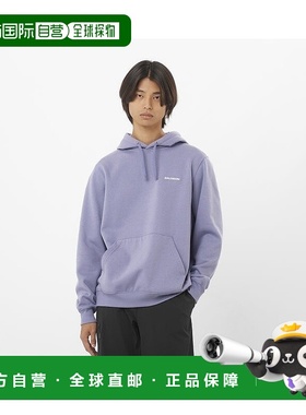 自营欧洲直邮Salomon萨洛蒙 CHEST LOGO系列男士蓝色聚酯纤维卫衣