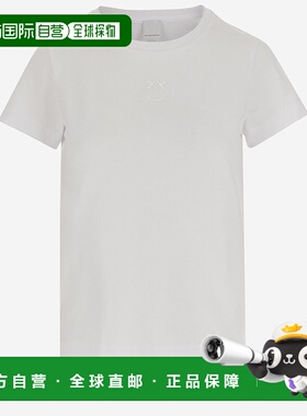 1h可退 香港直邮Pinko 品高 女士 短袖T恤 100355A2HN white白色