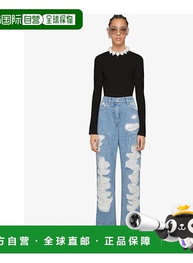 香港直邮Givenchy 图案剪裁T恤 BW610330WK长袖纪梵希针织衫