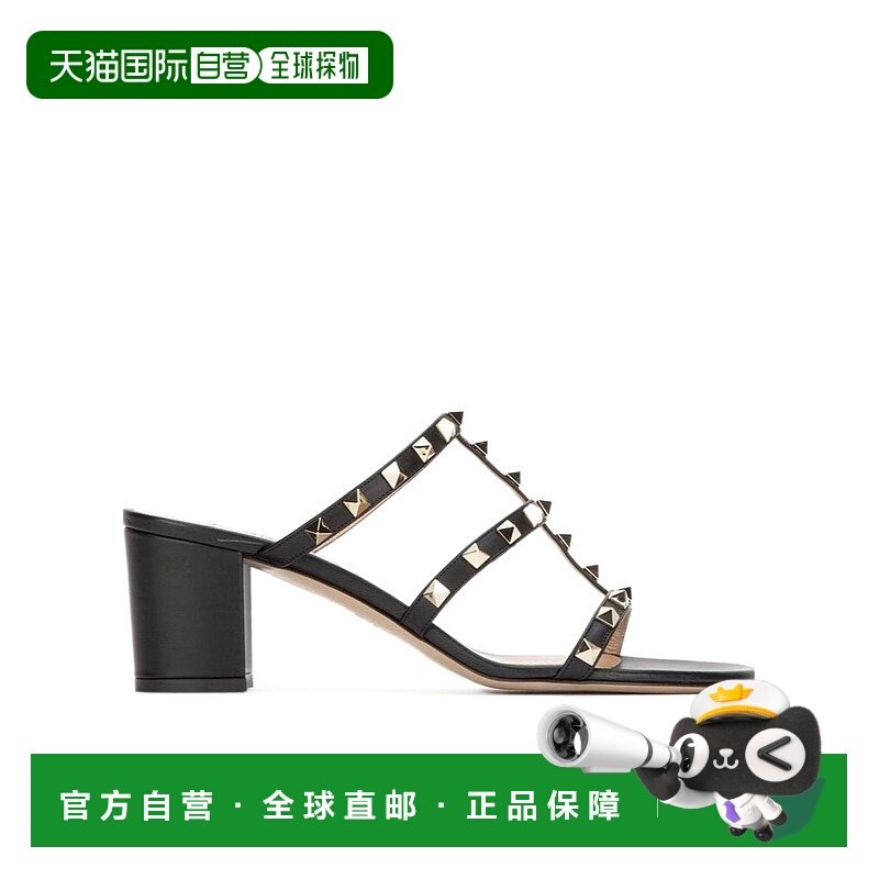 1h可退 香港直邮VALENTINO ROCKSTUD 拖鞋式铆钉凉鞋 Women crov,女鞋,时装凉鞋,淘宝优惠券,粉丝福利购,淘宝优惠卷