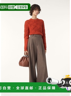 自营欧洲直邮Loro Piana 女士红色羊绒毛衣
