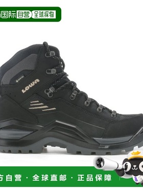 自营欧洲直邮LOWA RENEGADE男士黑色/沙丘色牛巴革中帮徒步鞋