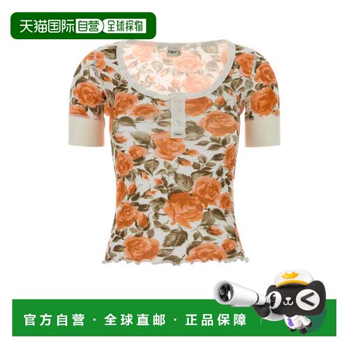 1h可退 香港直邮CHLOÉ 女士T恤 CH26UJH5690992I SS2026 花色 Flo