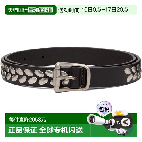 1h可退 香港直邮Lemaire 男士 棕色 Almond Stud 20 腰带 AC1212L