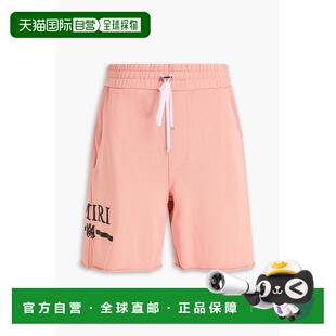 印花棉质厚绒布抽绳短裤 French SS22MJL0276 男士 香港直邮AMIRI