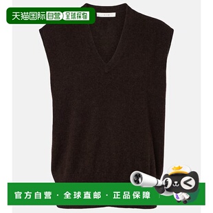 女士 Row Levi 羊绒毛衣马甲 舒适 1h可退 brown棕色 香港直邮The