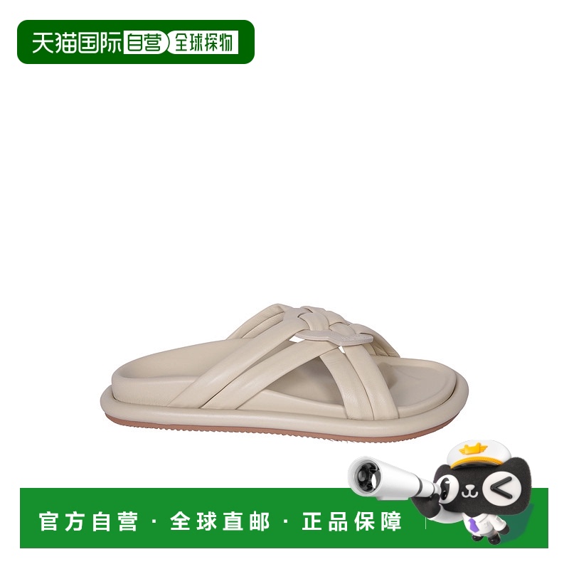 1h可退 香港直邮Moncler 盟可睐 女士 徽标拖鞋 J109B4L00130M404