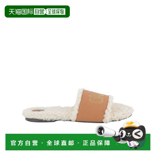 香港直邮Chloe 圆头拖鞋 C21327