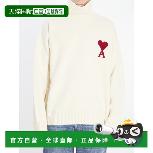 1h可退 香港直邮Ami Paris 男士针织衫 UKS839018154 CO 白色 高