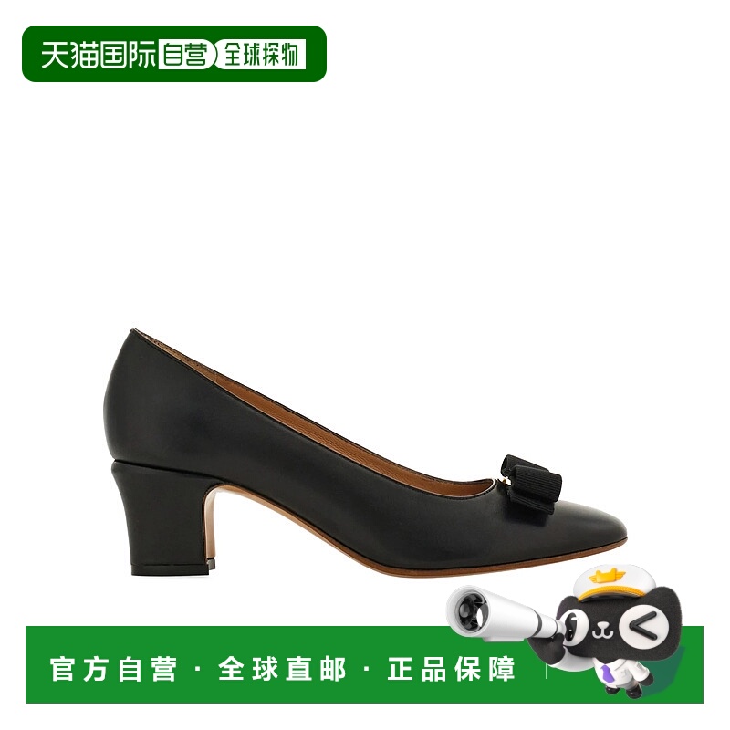 香港直邮Salvatore Ferragamo Vara 方跟高跟鞋 01L116