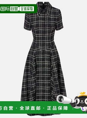 1h可退 香港直邮EMILIA WICKSTEAD 女士 Jody 格纹中长连衣裙