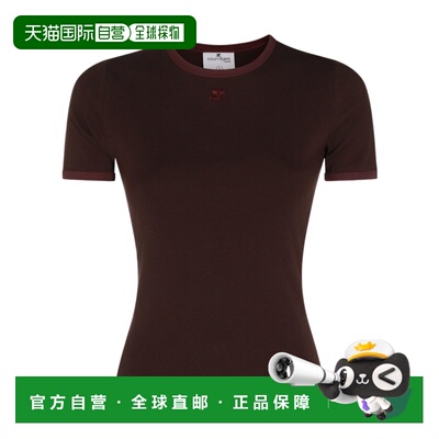 1h可退 Courreges 圆领短袖T恤 125JTS017JS0203