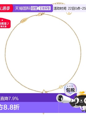 自营1h可退 欧洲直邮LV路易威登项链23新款FLOWERGRAM女金色镂空
