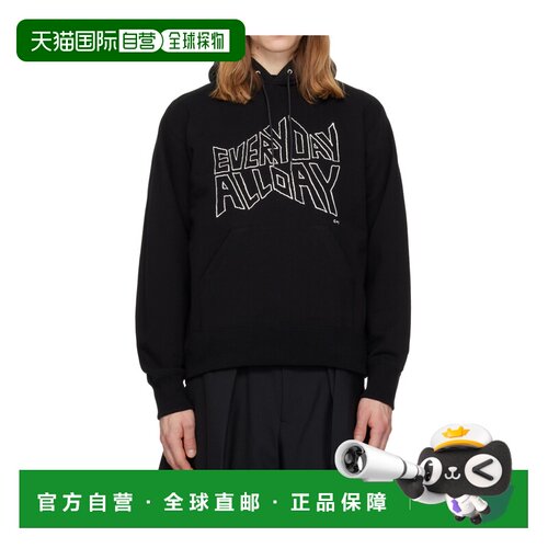 香港直邮SACAI 男士卫衣 2601123S001 SS2026 黑【付后1h可退】