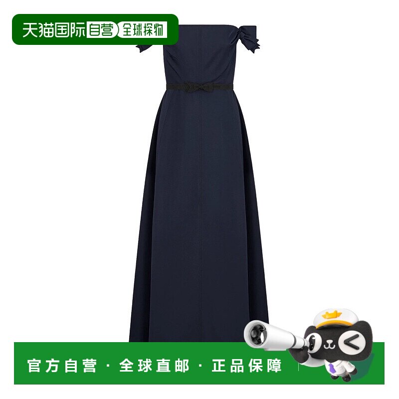 香港直邮Dior 喇叭形长款连衣裙 451L17A1537新款长裙