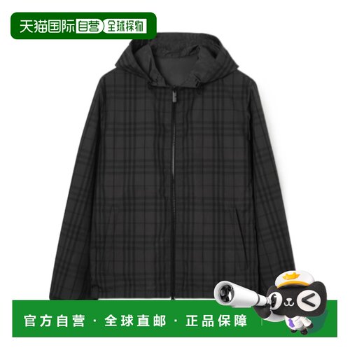 Burberry 双面格纹连帽夹克外套 81277651