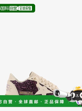 香港直邮GOLDEN GOOSE 女士 BALLSTAR UPPER 亮片皮质鞋头运动鞋
