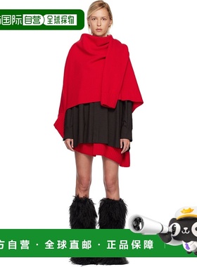 1h可退 香港直邮Sacai 女士 红色 Suiting & Wool Knit 连衣裙 25