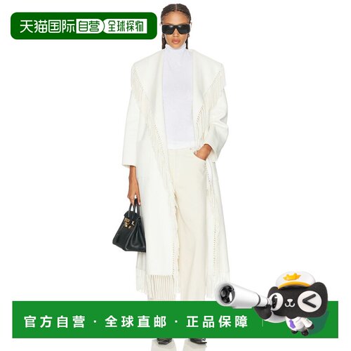 香港直邮Simkhai 女士 Carrie 流苏长袍大衣 5266031WL