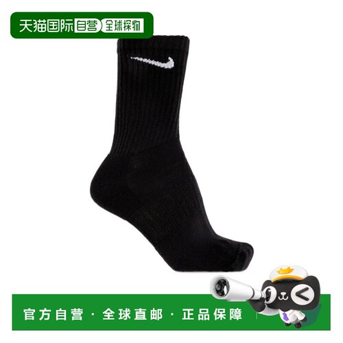 香港直邮NIKE 男士袜子 SX7666010 AW2026 黑色 训练船袜6双装