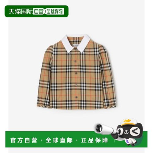 欧洲直邮BURBERRY（博柏利）格纹棉质衬衫