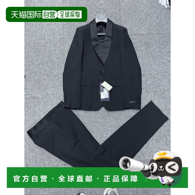 香港直邮PRADA 男士休闲套装 UAF4211099F0002 CO 黑色 单排扣西