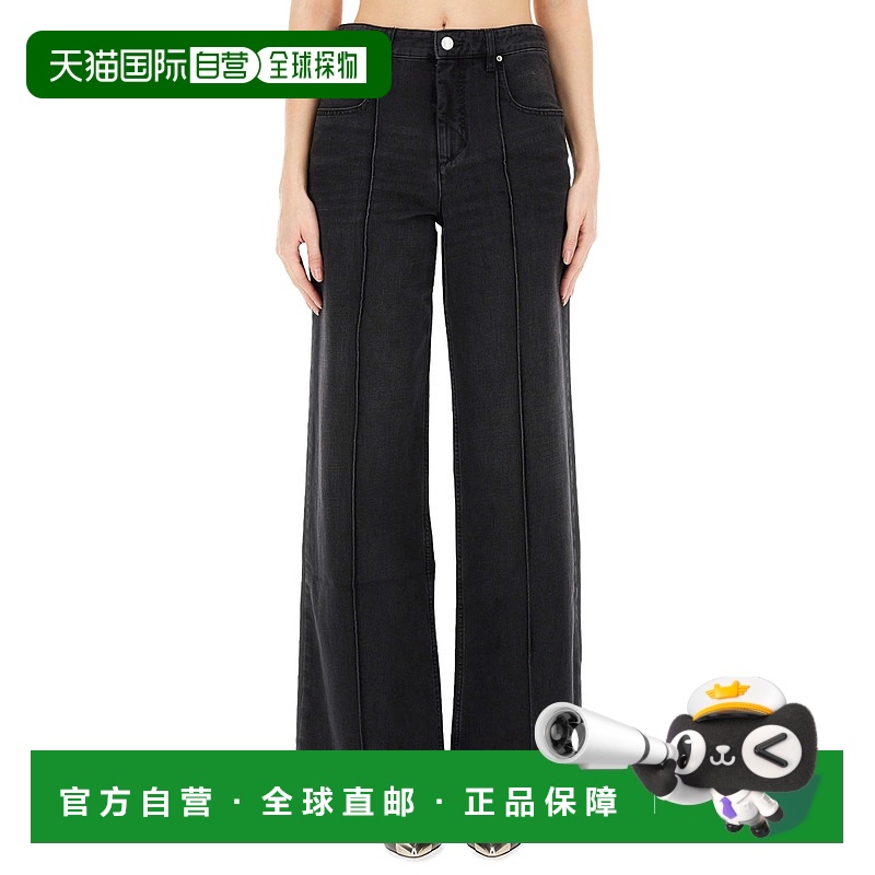 1h可退 欧洲直邮ISABEL MARANT 女士牛仔裤PA0266FBB1H09I01BK