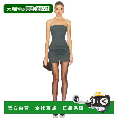 1h可退 ALEX PERRY 女士 for FWRD 无肩带长款束腰迷你连衣裙 D17