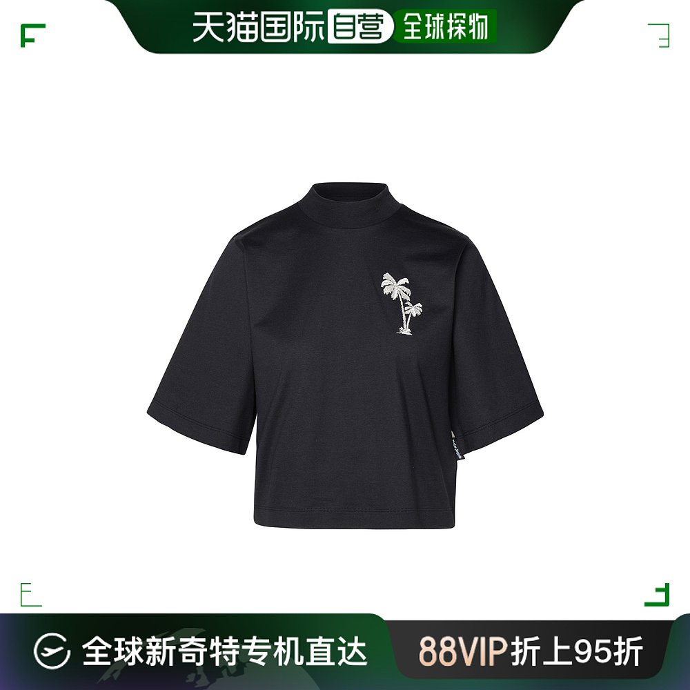 香港直邮Palm Angels棕榈天使女士徽标短款T恤 PWAA020S24JER0