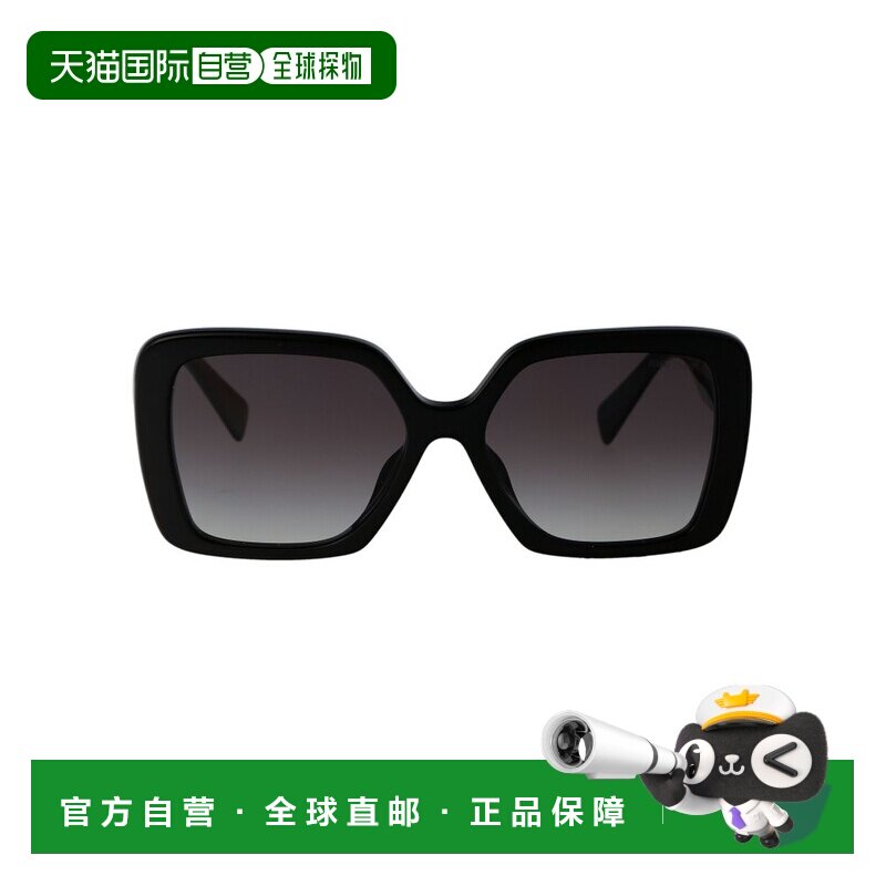 1h可退 香港直邮Miu Miu 缪缪 女士 徽标太阳镜 MU10YS black黑色