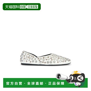 香港直邮KHAITE 女士 Jane 铆钉平底鞋 F4059890 white白色 舒适