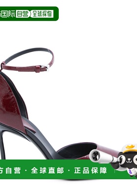 1h可退 香港直邮alaia 女士 90 酒红皮质多尔赛浅口鞋 AA3E1021I1
