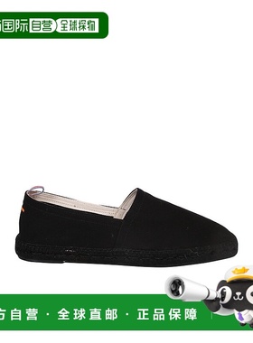 1h可退 欧洲直邮Castaner男士休闲鞋黑色织物质感一脚蹬懒人鞋简