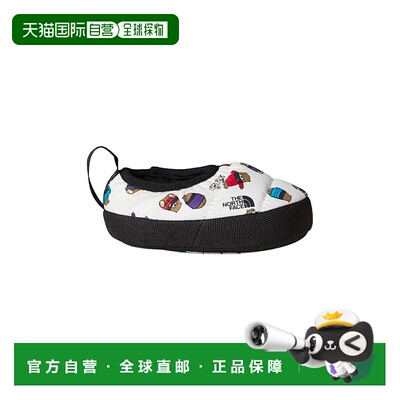 欧洲直邮The North Face北面 Tent Mule儿童白色/黑色涤纶保暖拖