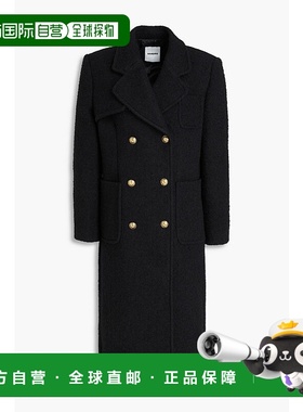 1h可退 香港直邮Sandro 女士 双排扣毛圈花呢大衣 SFPOU00644COMP