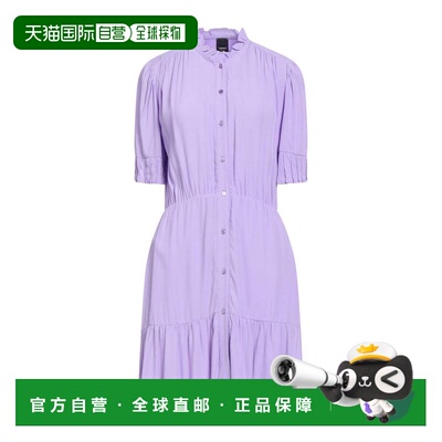 1h可退 香港直邮Pinko 品高 女士 衬衫式连衣裙 purple紫色 舒适