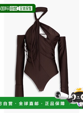 香港直邮Coperni 女士 剪口弹性针织连体衣 COPJS68545BROWN性感