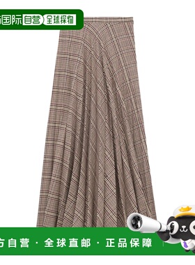 1h可退 香港直邮Saint Laurent 褶裥羊毛长裙 843874Y3D12