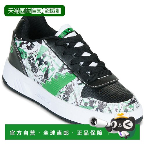 欧洲直邮Heelys  男孩鞋子 轮滑鞋 春夏 白色 Minecraft Kama