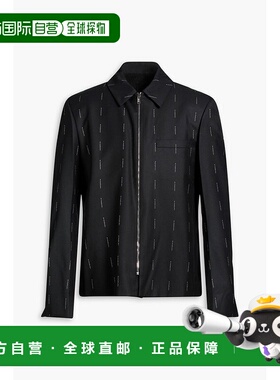 香港直邮Givenchy 纪梵希 男士 刺绣羊毛/斜纹布夹克 BM30DZ14UW0