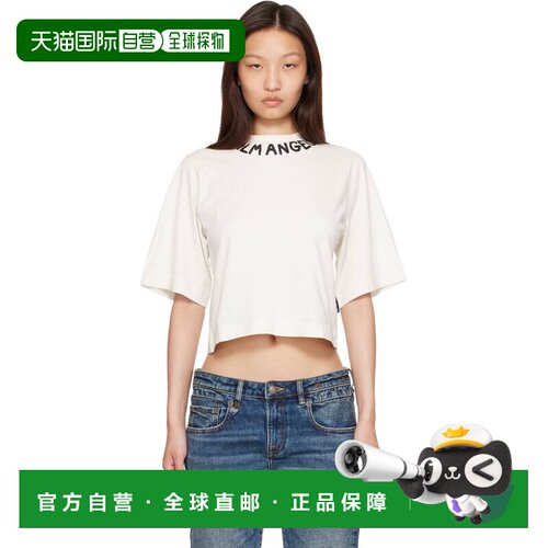 1h可退 香港直邮Palm Angels 棕榈天使 女士 灰白色 Neck Logo Bo