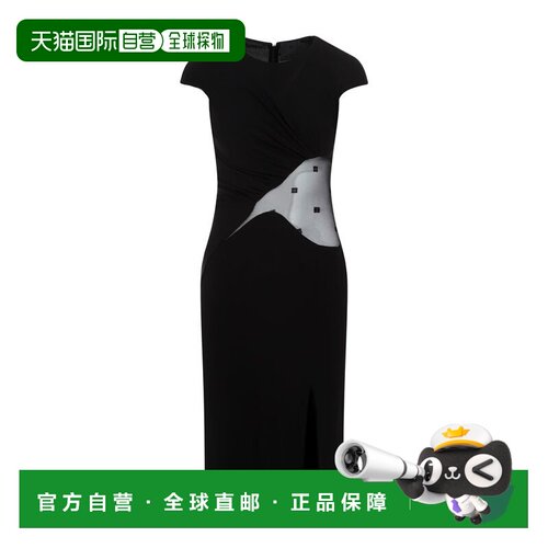 香港直邮Givenchy 纪梵希 女士 黑色 4G 连衣裙 BW2支付后1h可退
