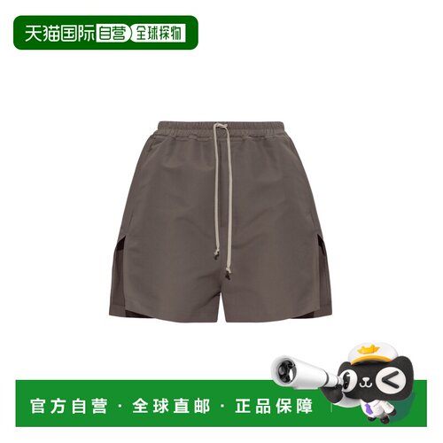 1h可退 香港直邮RICK OWENS 男士短裤 RR01F2304CMA34 SS2026 灰
