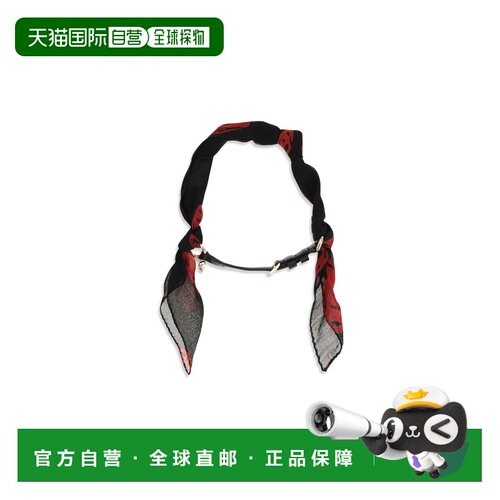 香港直邮mcqueen 亚历山大 麦昆 女士 双环缠绕骷髅头丝巾手链 A0
