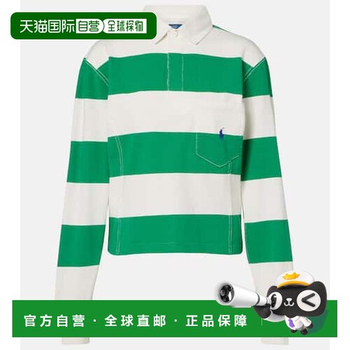 香港直邮Polo Ralph Lauren Polo 拉夫 劳伦 女士 条纹棉质针织Po