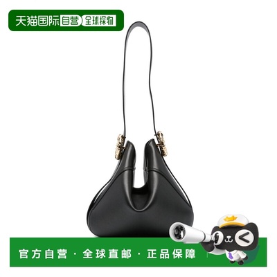 香港直邮Lanvin 朗雯 女士 MELODIE 黑色皮革肩包 LWBGTHM0PIENH2