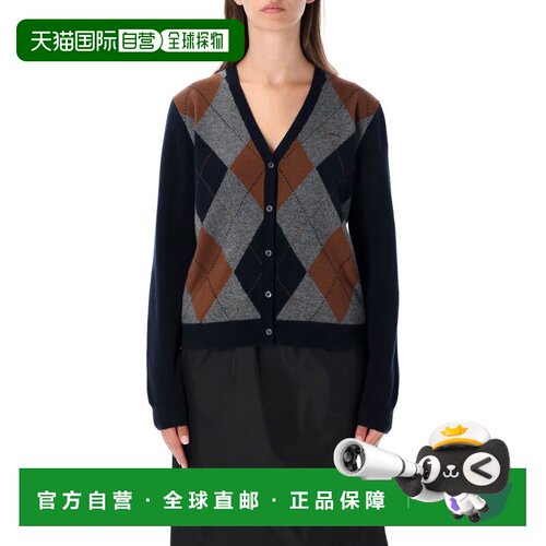 欧洲直邮PRADA 女士针织衫 26AP25O486519F0G7P 蓝色 AW2026开衫